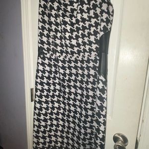 Black and whit checkered dress